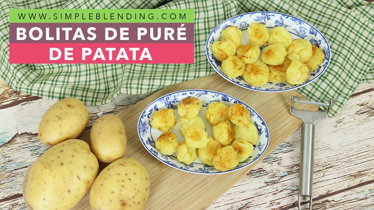 BOLITAS DE PURÉ DE PATATA | Cómo hacer bolitas de patata con queso | Aperitivo saludable con patata
