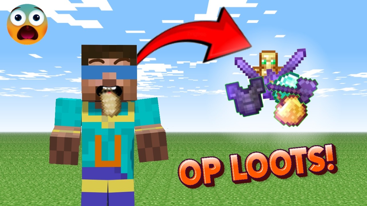 Minecraft but EATING Gives OP ITEMS...
