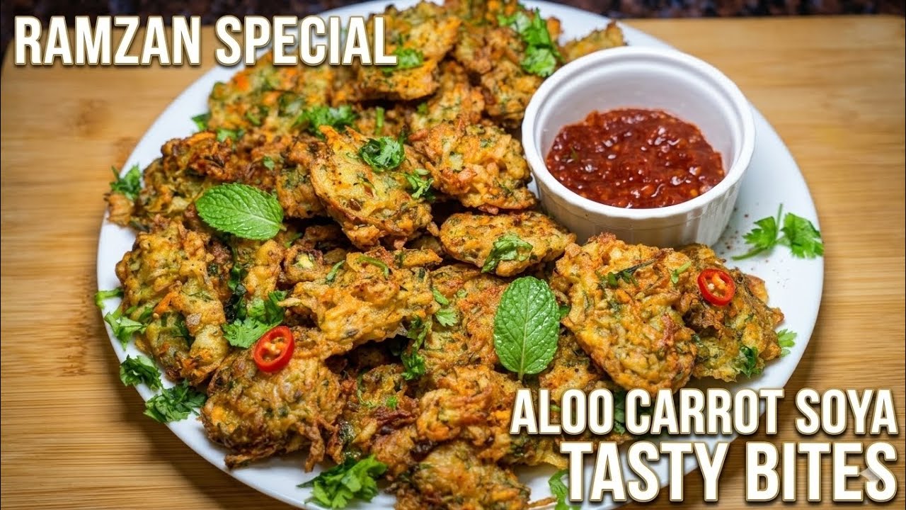 15 Minute Ramzan Special Aloo Soya Carrot Bites Recipe#Easy Snacks#Recipe😋