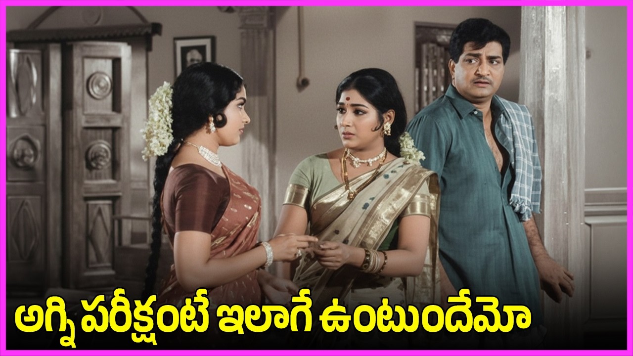 అగ్ని పరీక్షంటే ఇలాగే ఉంటుందేమో - NTR, Vanisri, Rajasree Ultimate Family Drama Scenes