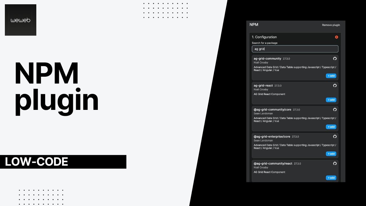 How to use npm packages in WeWeb (beta plugin)