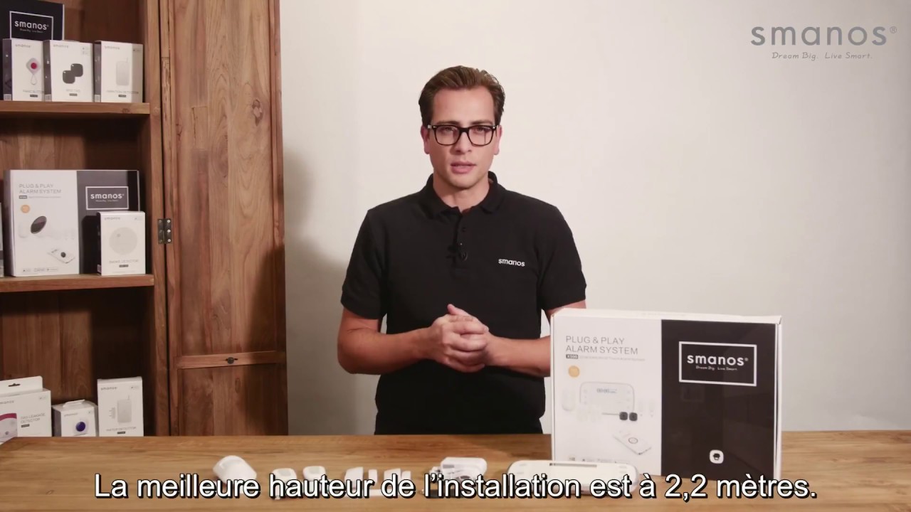 smanos L'unboxing -- X500 Système d’alarme tactile GSM/SMS/RFID (Sous-titres en français)