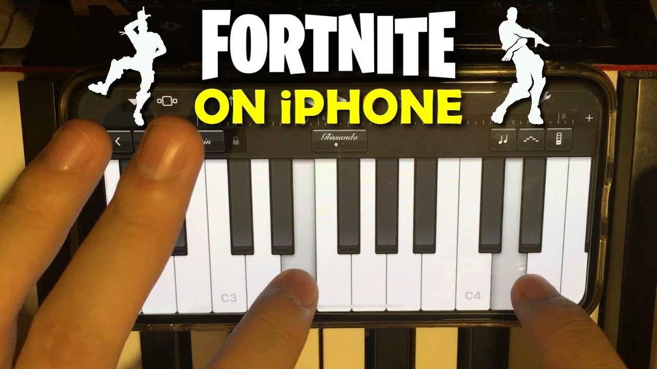 15 FORTNITE DANCES played on an iPhone Piano