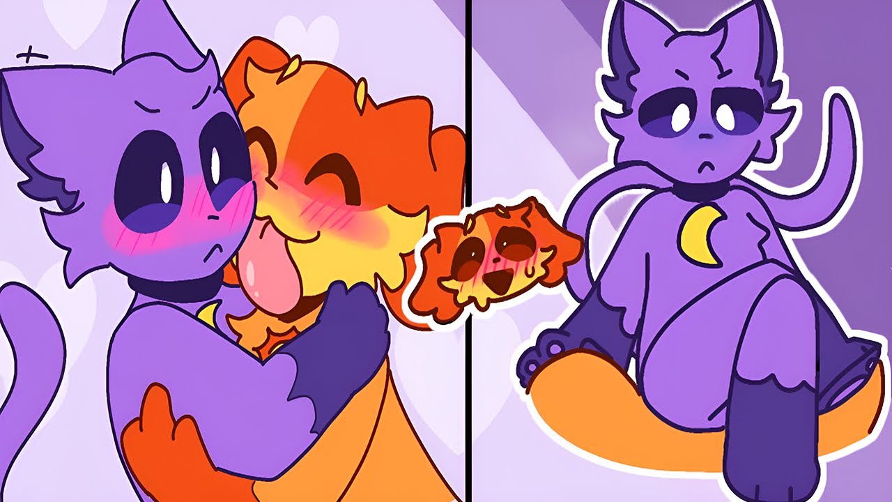 Catnap x Dogday The Poor Cat's First Kiss  | Poppy Playtime Chapter 3 Comic Dub