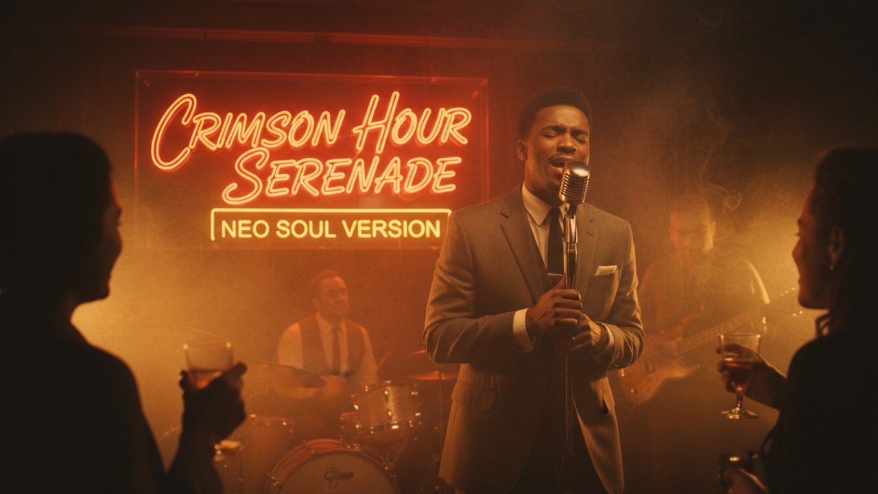 Crimson Hour Serenade | 1950s Soul Jazz Lounge | Smooth Neo Soul Sunset Groove
