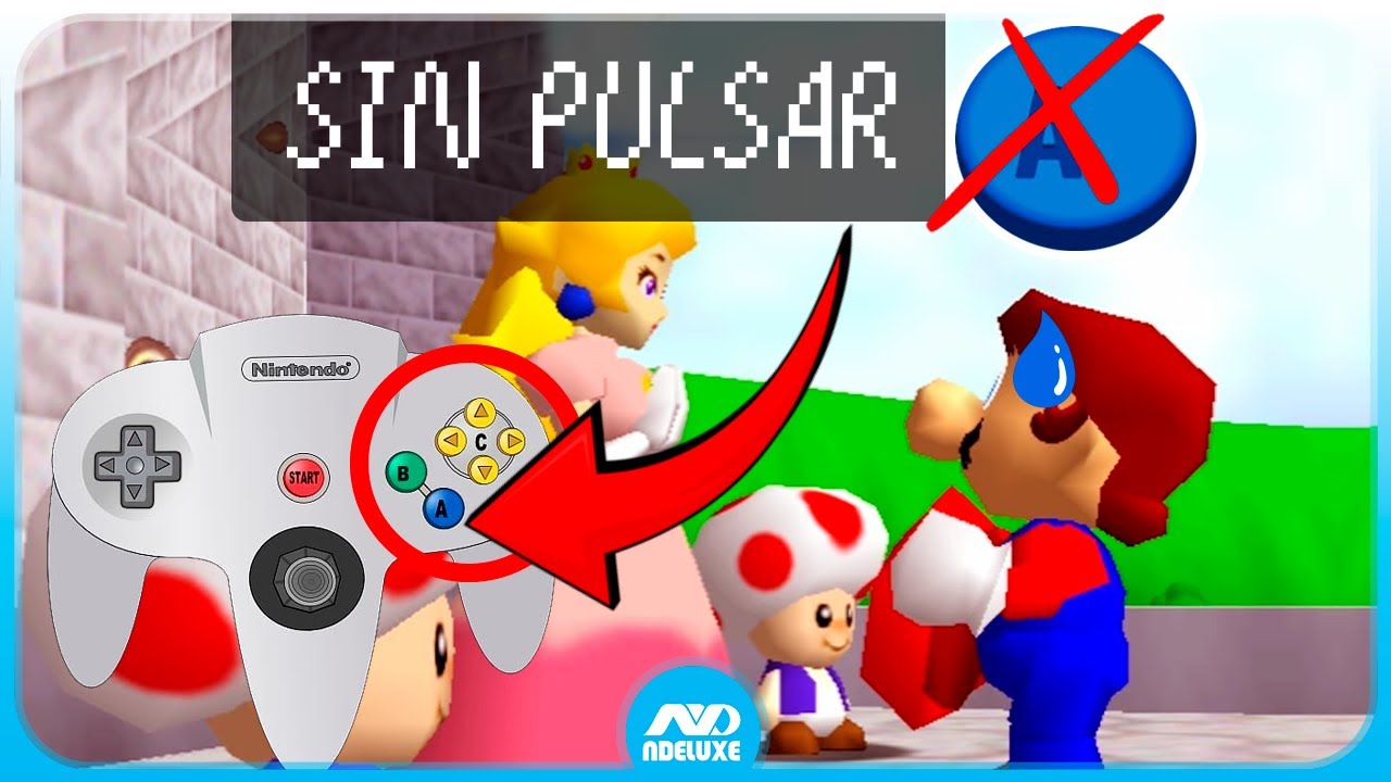 TERMINAN Super Mario 64 SIN SALTAR despu&eacute;s de 25 A&Ntilde;OS (NO PULSAR 