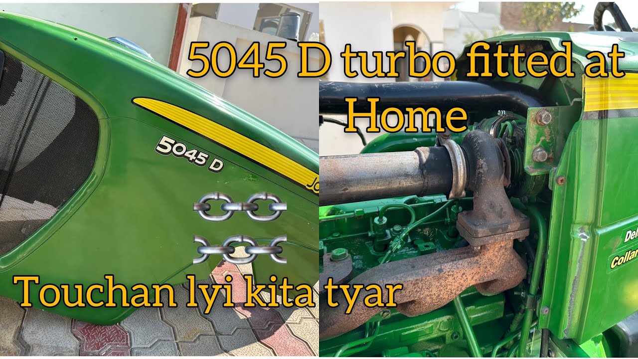 Turbo fitting at home on 5045 D dekho full video #jattlifestyle