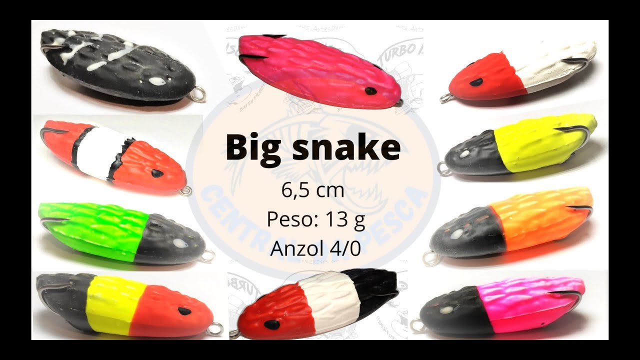 Turbo Iscas  Big Snake -Melhor Frog para Tra&iacute;ra-Isca Zara