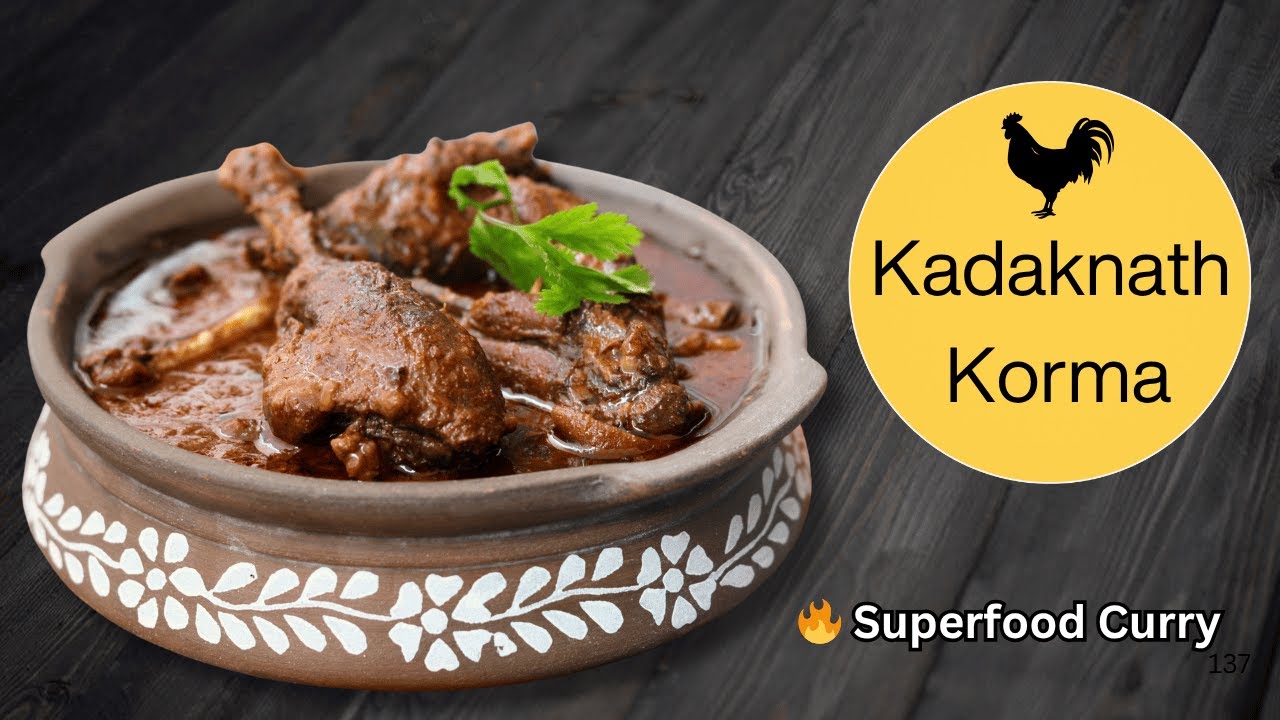 Kadaknath Korma Recipe | Rare Black Chicken Curry by Chef Ashish Kumar | KALI MASI KA KORMA 💪