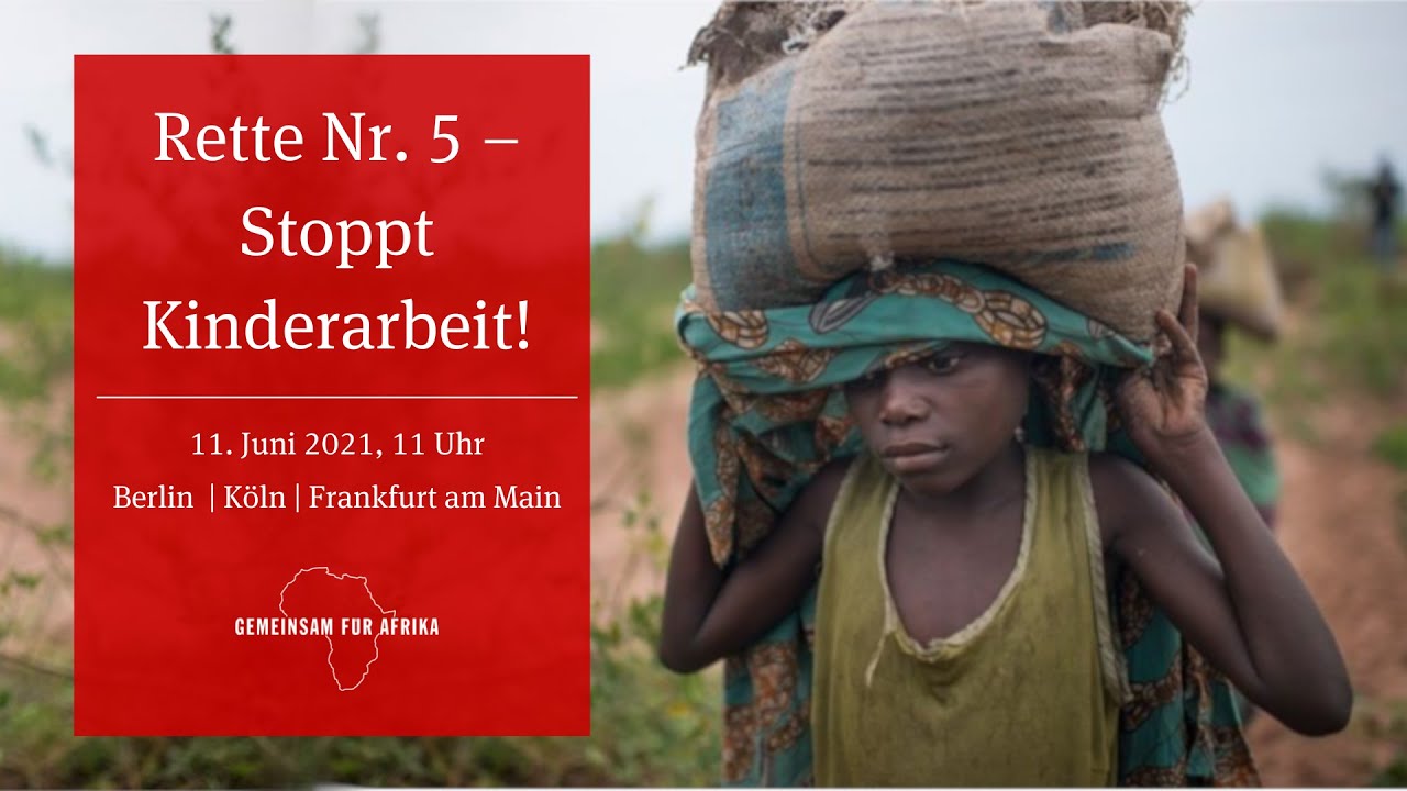 Stra&szlig;enaktion 2021: Rette Nr. 5 &ndash; Stoppt Kinderarbeit!