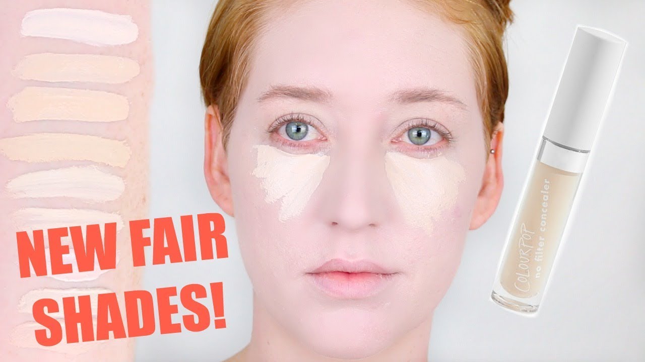 COLOURPOP CONCEALER SWATCHES LIGHTEST SHADES | Demo Fair 02, 04 & 08