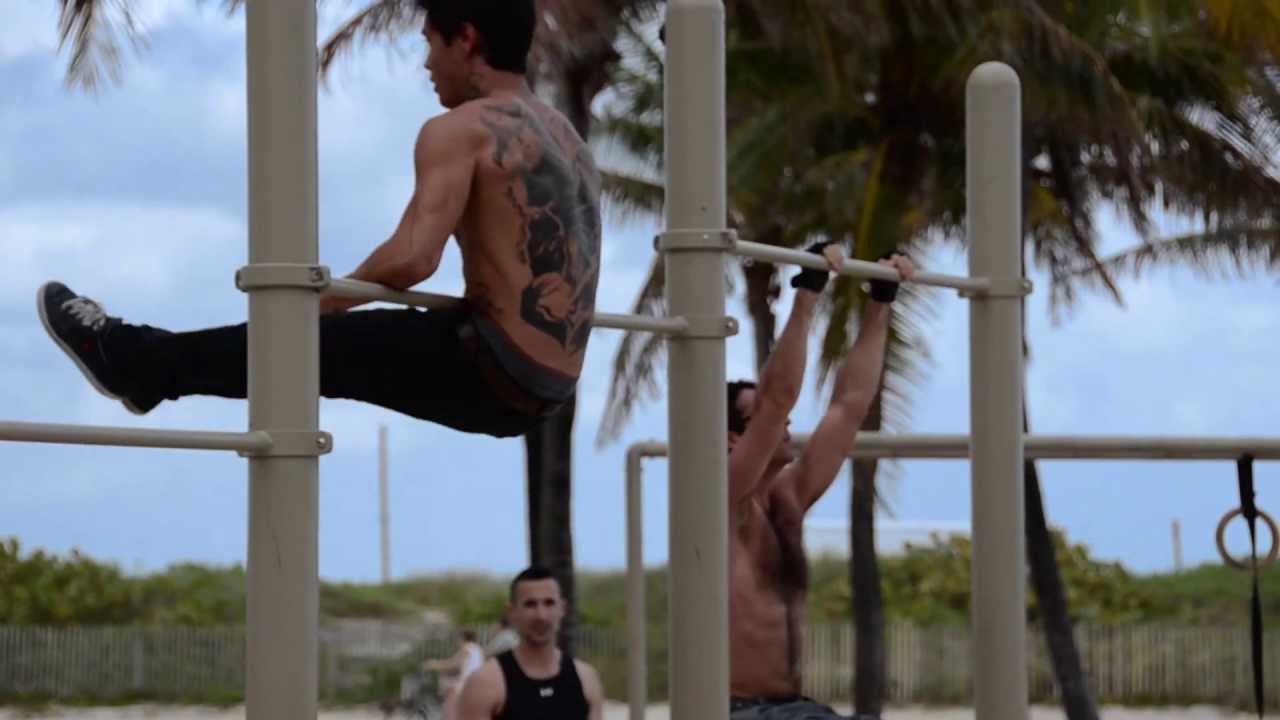 Chris and Hardcore Ainsley on South Beach