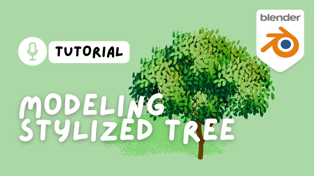 How to make 3D Stylized Tree in Blender | Blender Tutorials