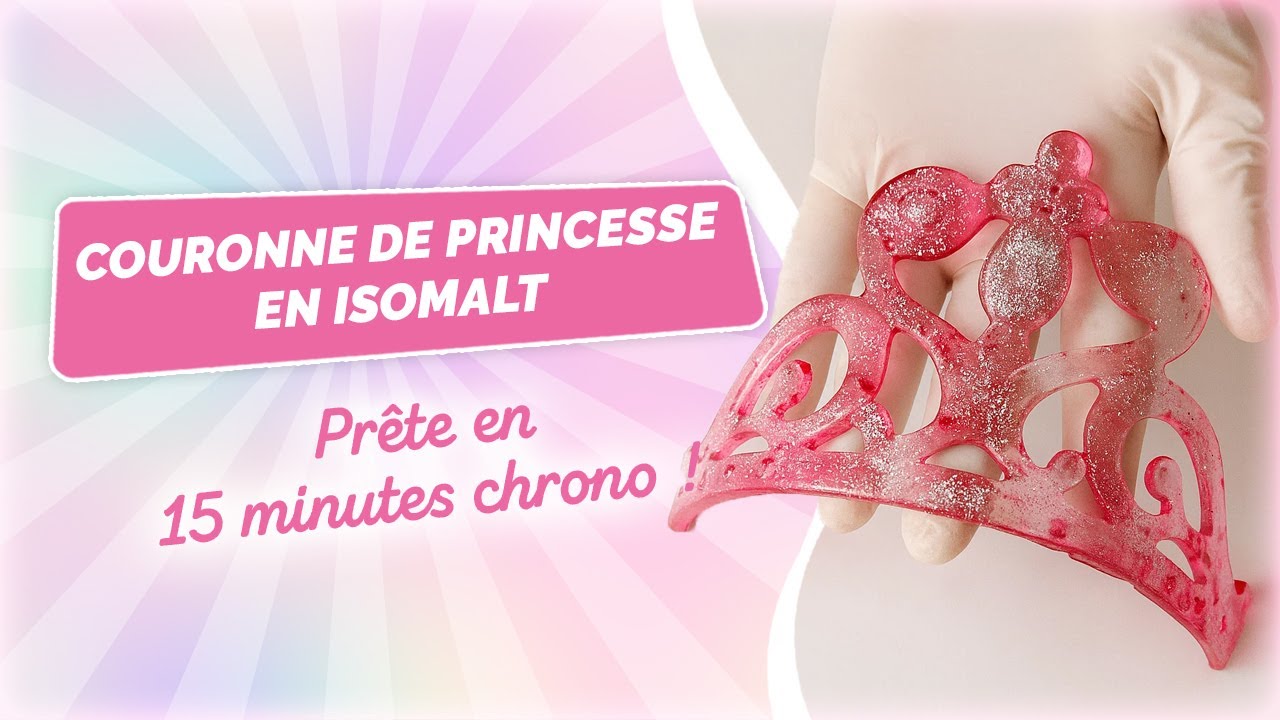 TUTO cake design - Couronne de Princesse en Isomalt en 15 minutes chrono !