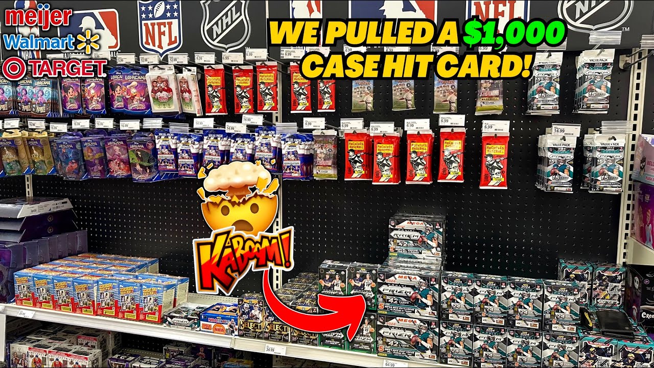 *WE PULLED A $1,000+ CASE HIT FROM A BOX WE FOUND ON THIS SPORTS CARD HUNTING TRIP!🤯🔥