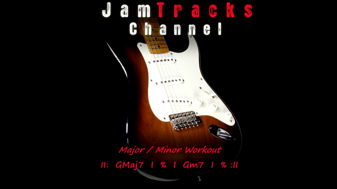 Guitar backing track / Practice track : Major / Minor Workout