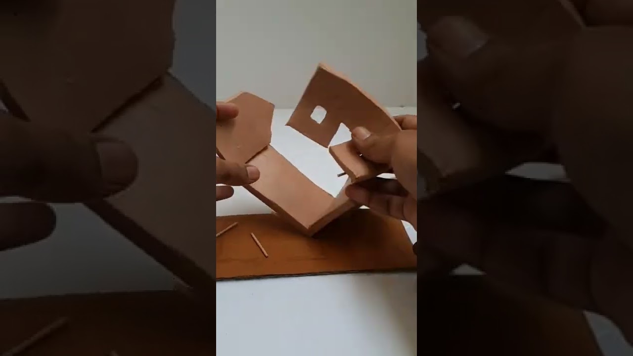 DIY How To Make Miniature Clay Village House || Polymer Clay Crafts..