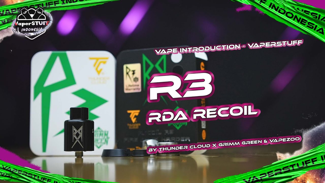 RDA LEGEND IS BACK !! R3 RDA RECOIL BY THUNDER CLOUD X GRIMM GREEN & VAPEZOO