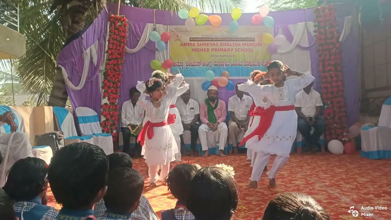 77th Republic day amma shreyash English medium school, Jai ganesh song 