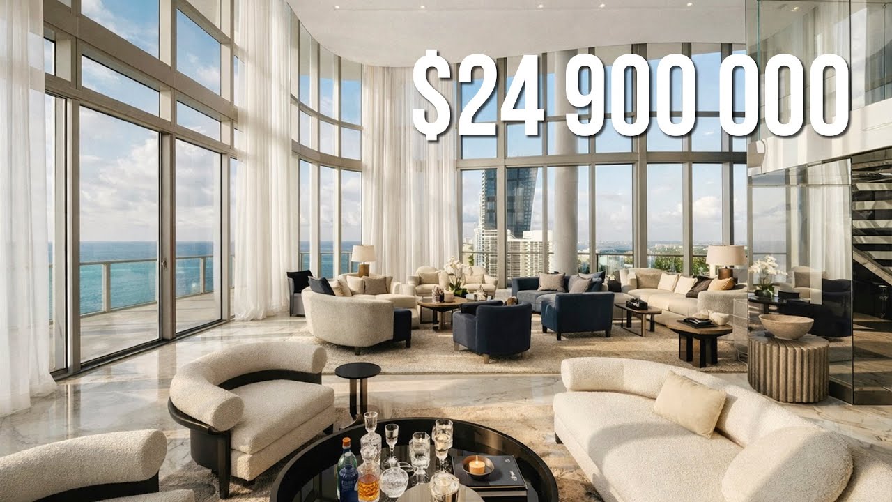 Пентхаус за $24,900,000 в Майами — личный бассейн, лифт, вид на океан