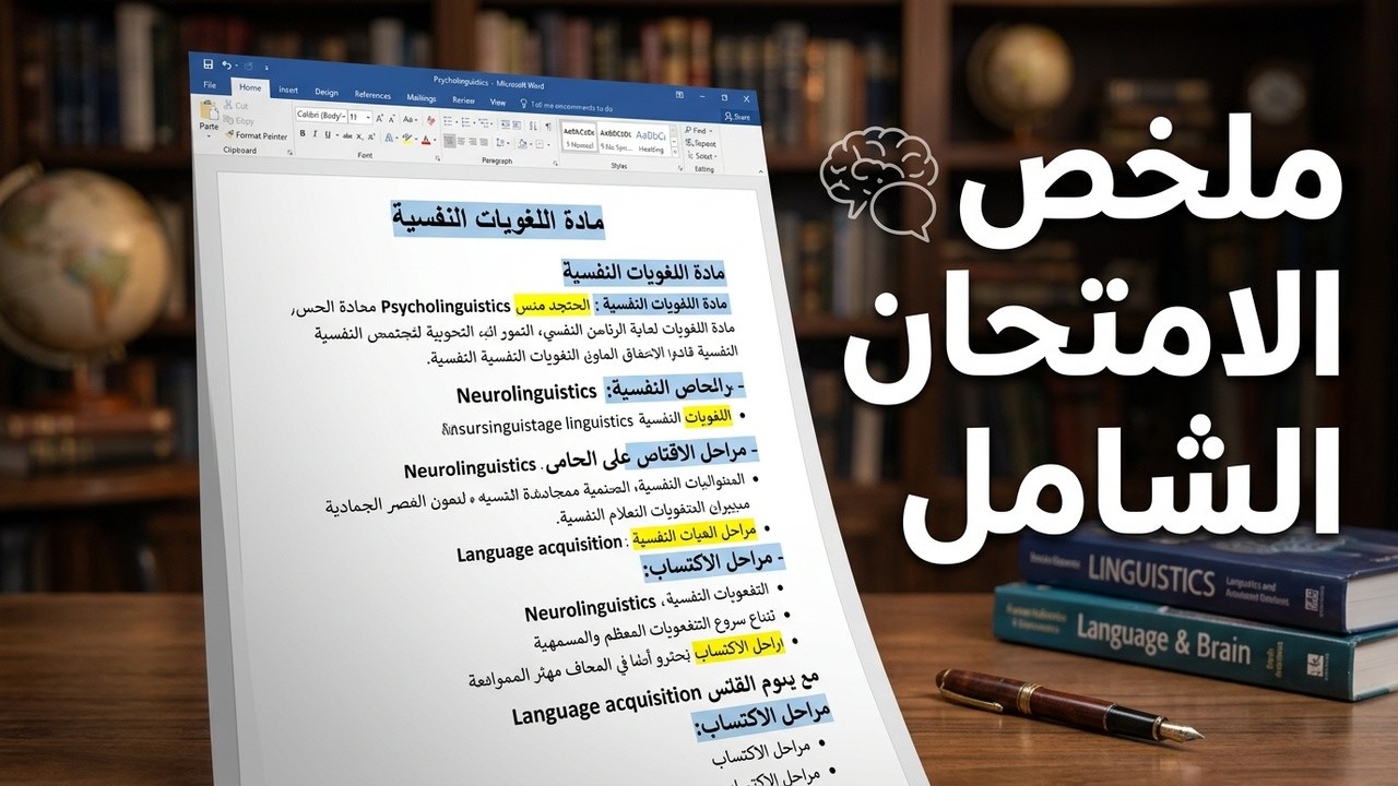 شرح مادة اللغويات لطلاب قسم اللغة الانجليزية كليات اللغات والترجمة الاداب التربية الالسن