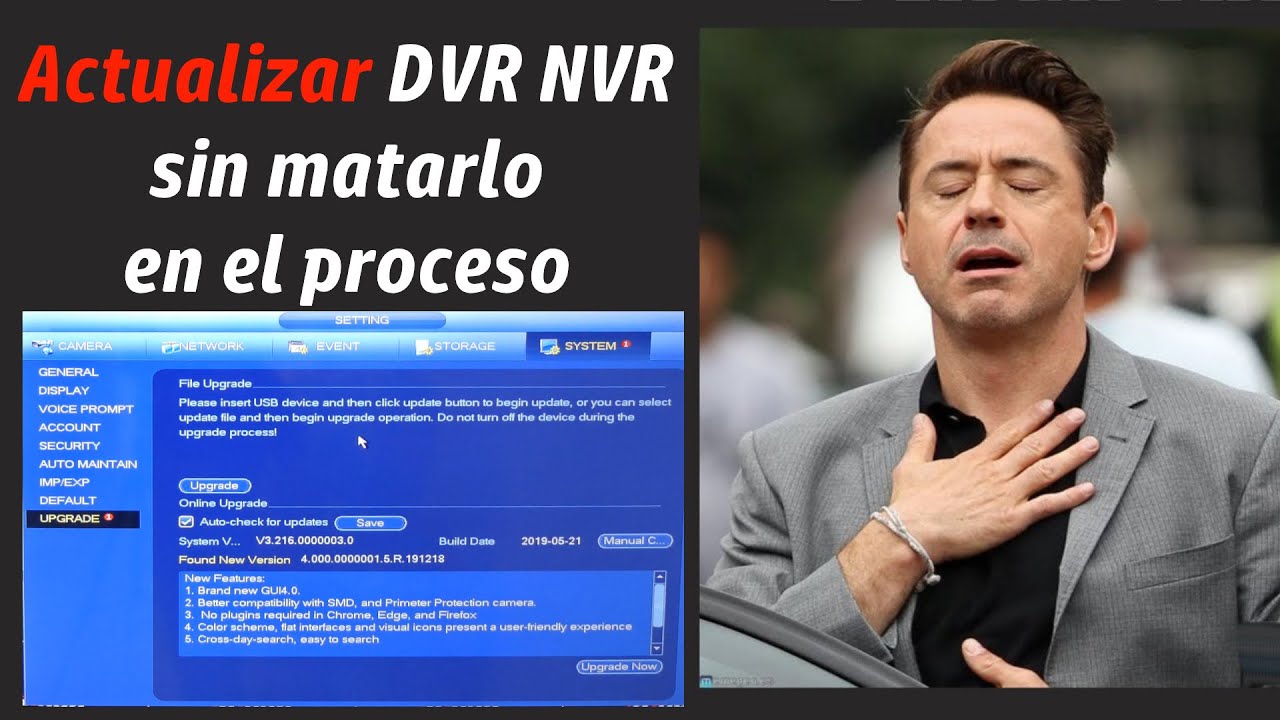 Cómo actualizar DVR y NVR Dahua firmware Upgrade