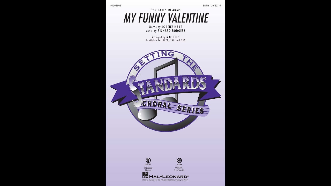 My Funny Valentine (SATB Choir) - Arranged by Mac Huff