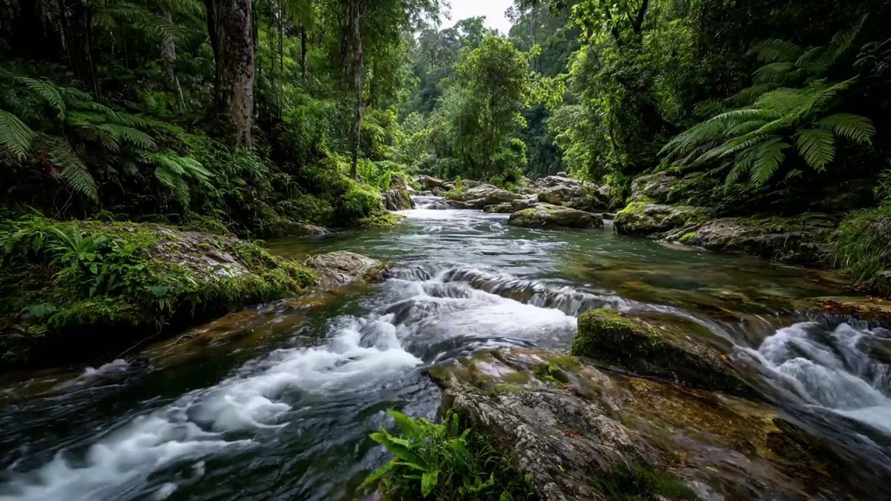 Natural Forest River Sound Sleep Ambience Supporting Gentle Deep Relaxation