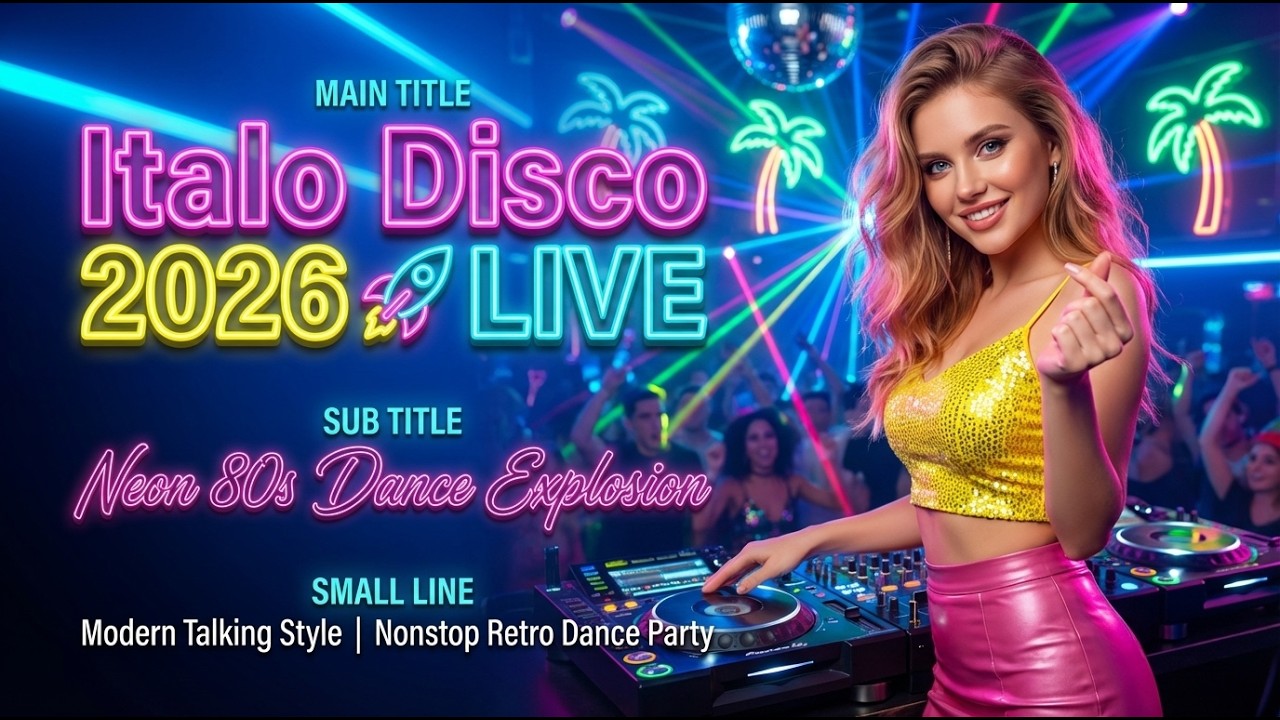 Italo Disco 2026 🚀 Neon 80s Dance Explosion | Ultimate Retro Disco Live Mix | Nonstop Party Hits
