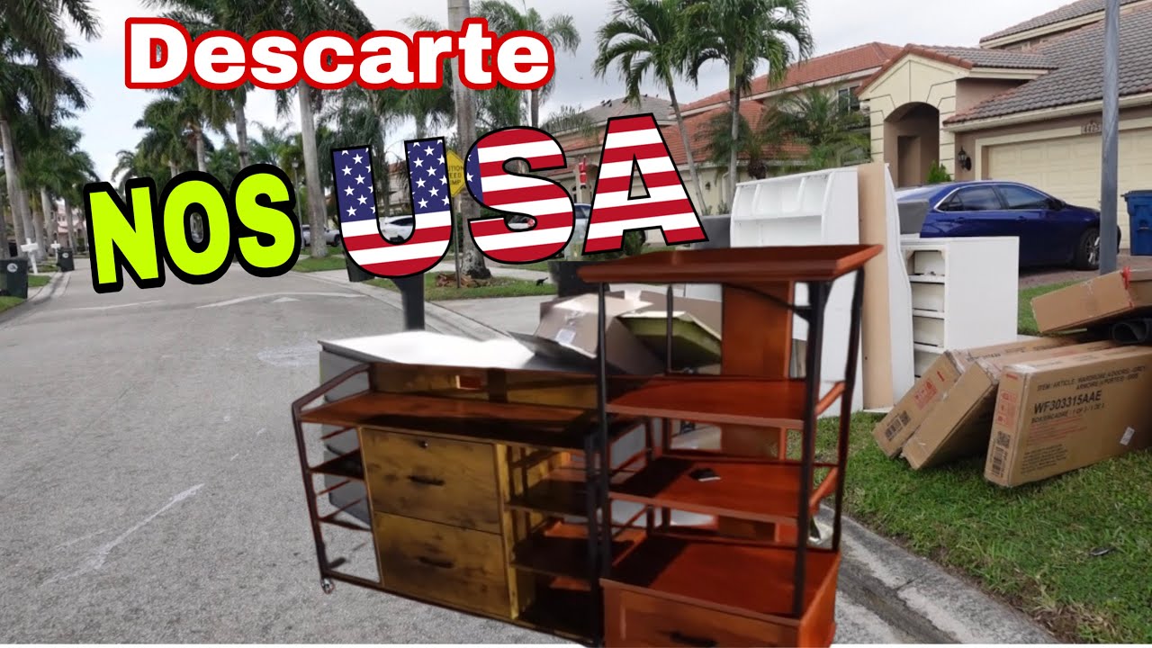 LIXO DOS VIZINHOS RICOS NOS EUA 🤩 Móveis,Eletrodomesticos,Roupas 