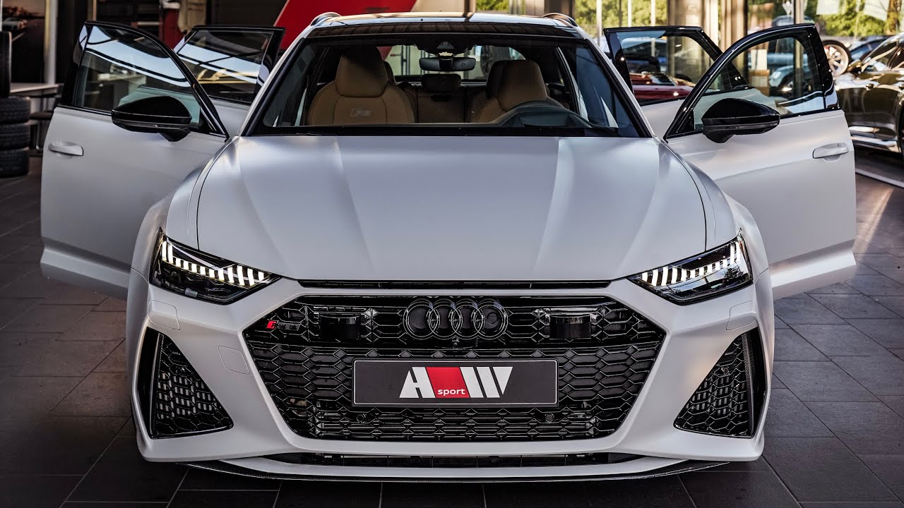 Audi RS6 Matte Glacier White - Exterior & interior