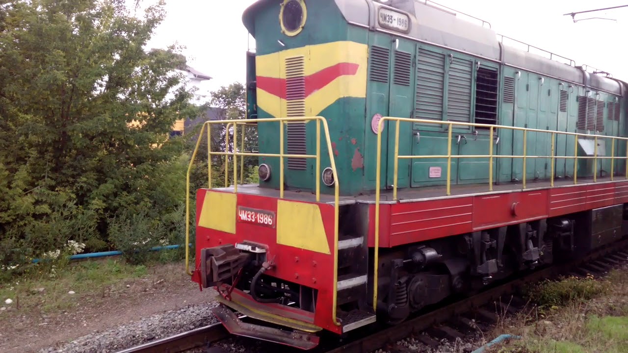 ЧМЕ3—4787 з вантажним потягом ЧМЕ3—1986 / CHME3-4787 with cargo train CME3-1986