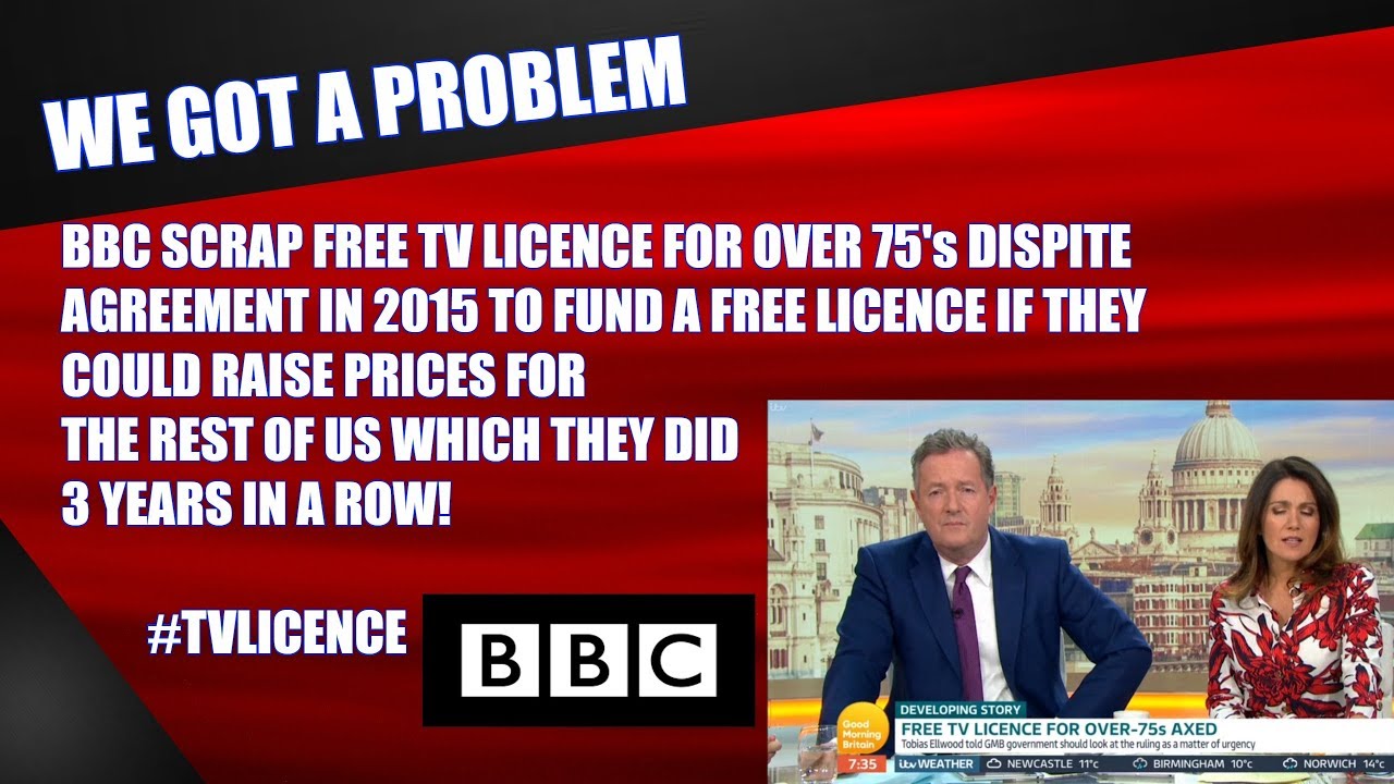 Massive Backlash after the BBC Go Back On Agreement To Fund TV LICENCE for Over 75's. is &pound;3.5