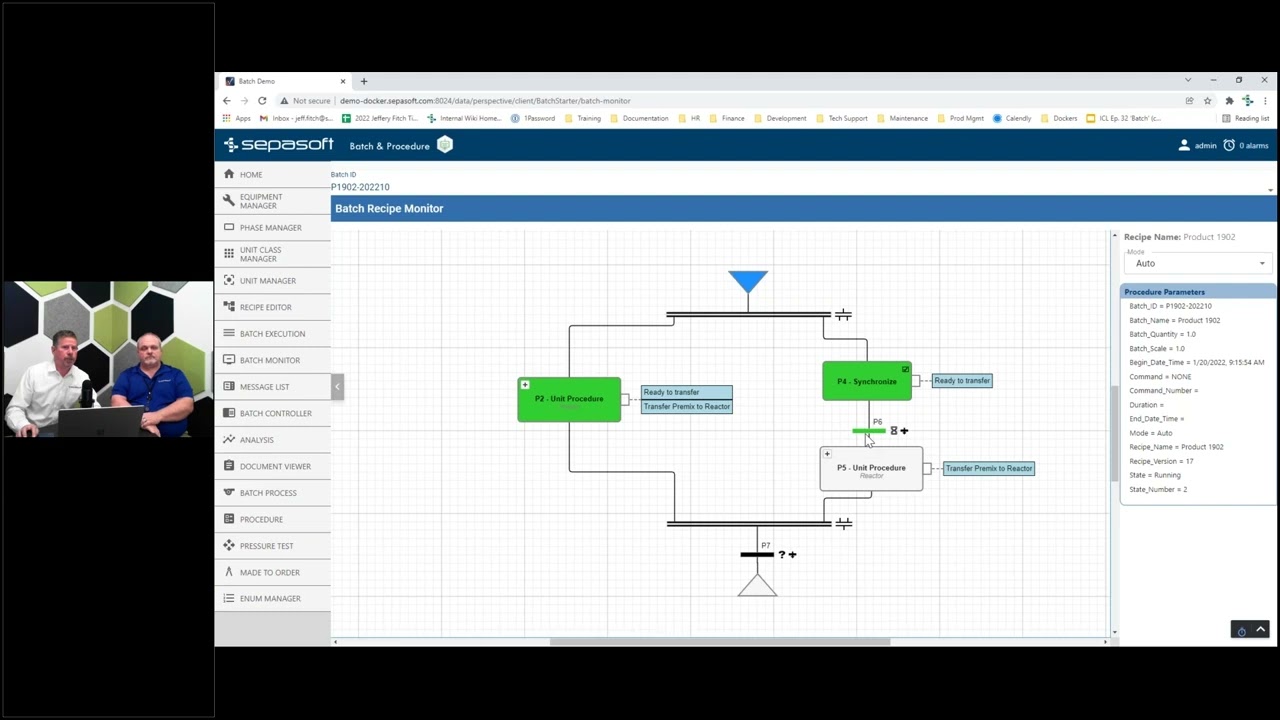 Batch Process Demo with the Batch Procedure Module