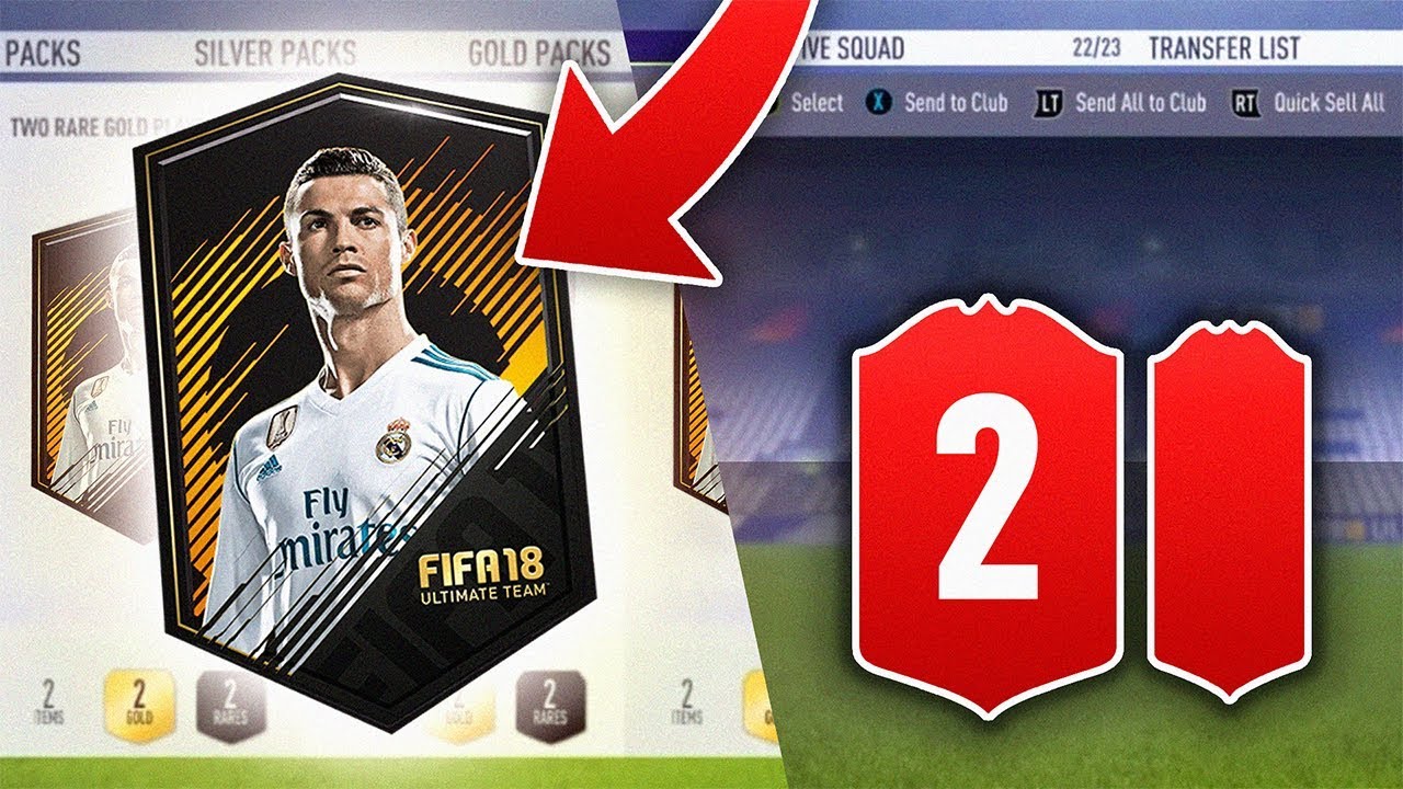 2 x SPECIAL CARDS in 1 TWO PLAYER PACK! - 40 x 2 PLAYER PACKS : FIFA 18 Ultimate Team