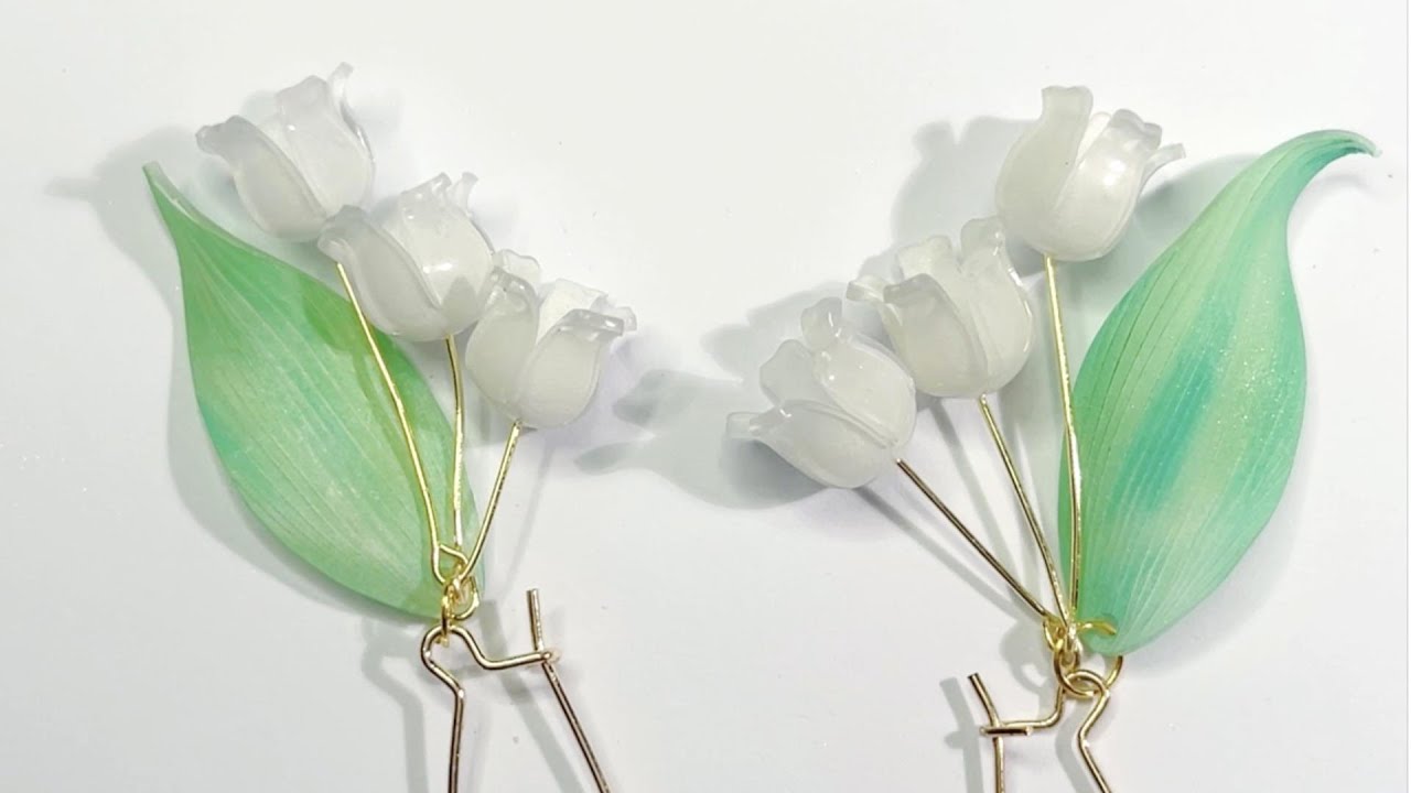 How to make shrink plastic Lily earrings tutorial /DIY/earrings