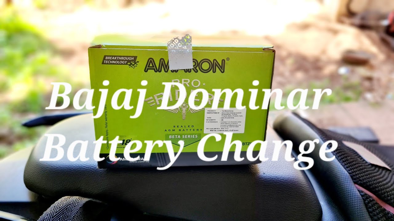 Bajaj Dominar Changing Battery.. Amaron Battery