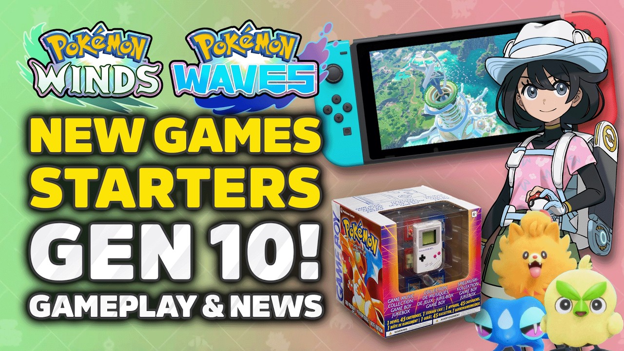 Pok&eacute;mon Winds & Waves Revealed! New Gameplay, Starters, Gen 10 & Release Date