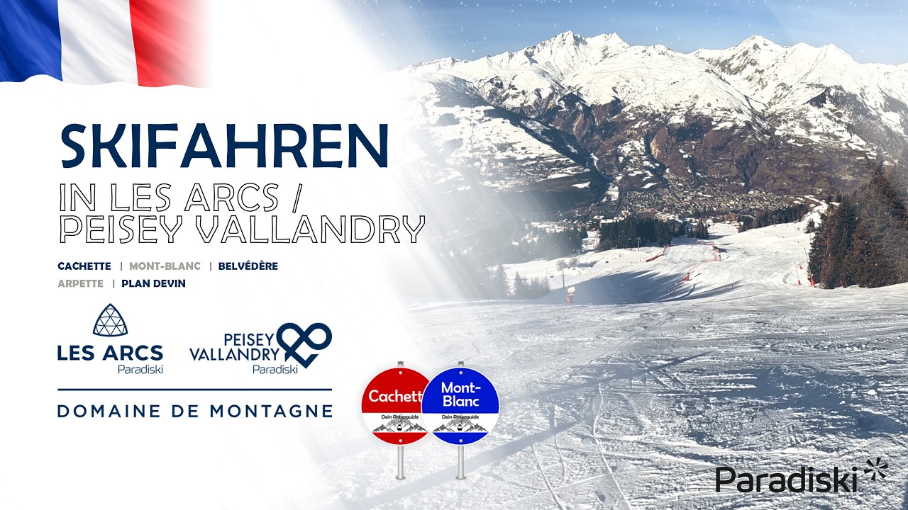 Les Arcs / Peisey Vallandry (Paradiski) - Piste Cachette (rot) - Arc 1600