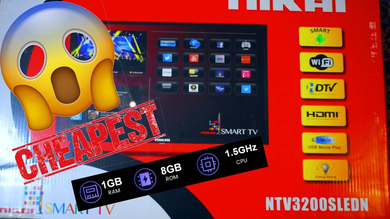 Nikai 32 inch Smart TV  NTV3200SLEDN 2022 Unboxing and Review | Cheapest Smart TV | #tv #unboxing