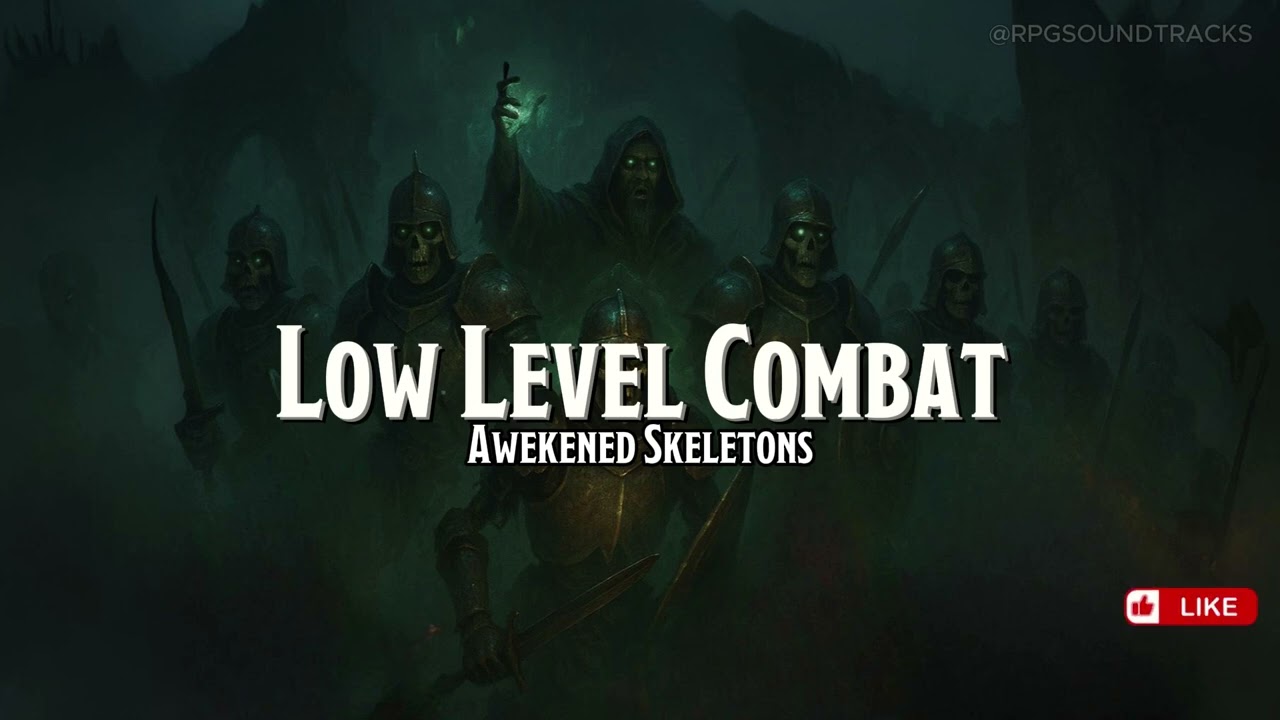 Low Level Combat: Awekened Skeletons | D&D/TTRPG Battle/Combat Music | 1 Hour Copyright free