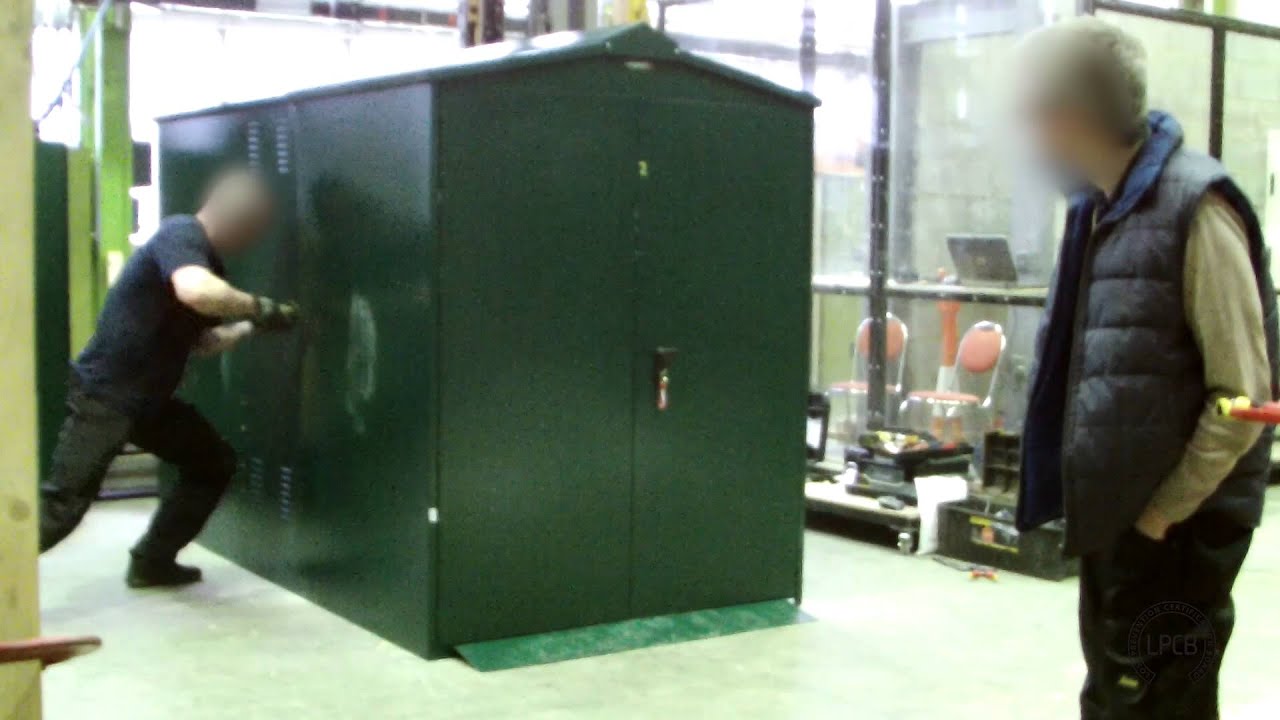 LPCB Approved Sheds - Test 4 Footage - Side Panels