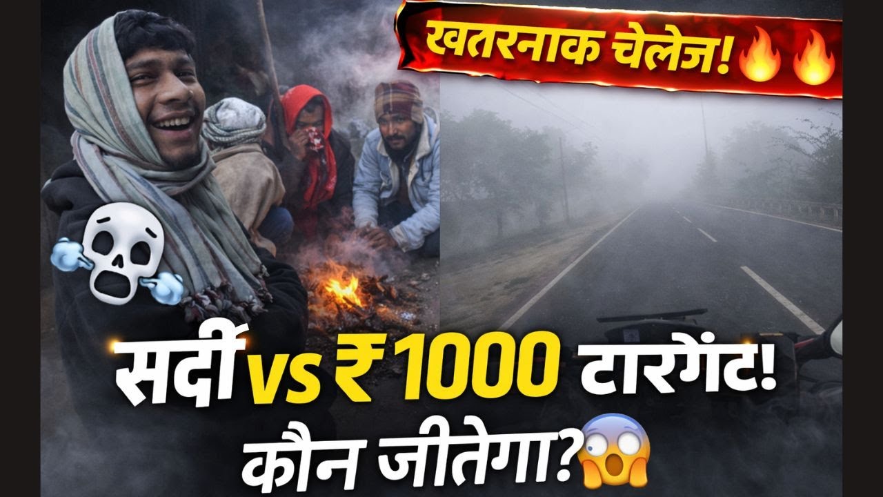 Visibility Zero 😱 ₹1000 Goal | Bike Taxi Vlog