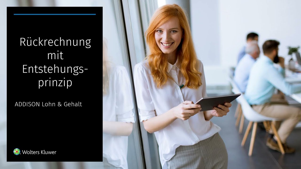 ADDISON Lohn & Gehalt - Rückrechnung mit Entstehungsprinzip