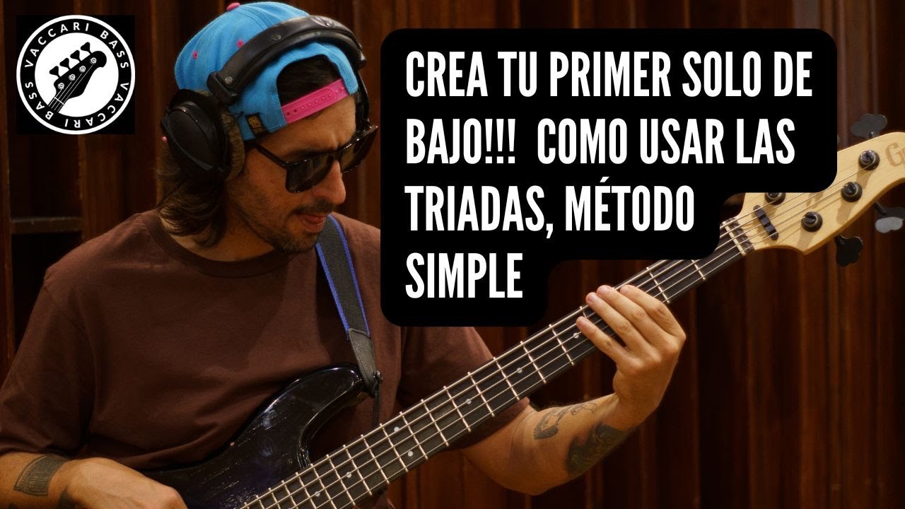 “¡Hace tu primer solo con tríadas! El secreto que todo bajista debe dominar”