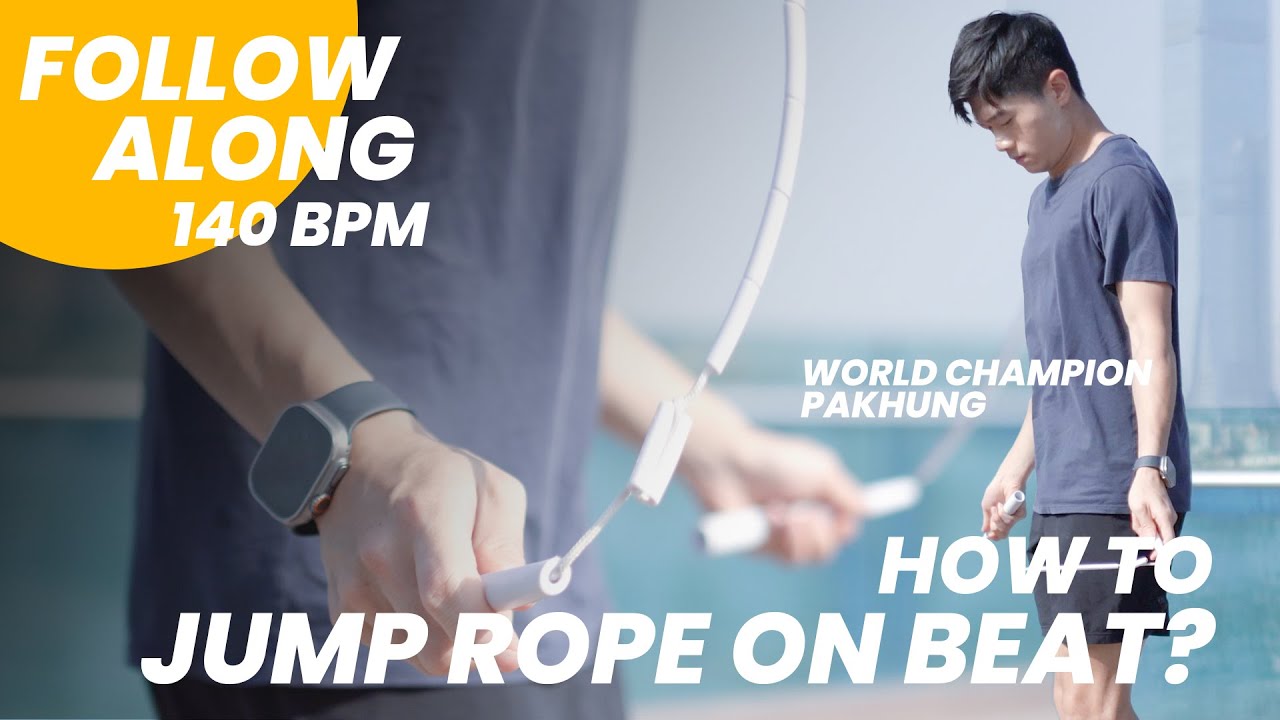 How to Jump Rope On Beat? | 140 BPM Follow Along Training with Counting  | JOBeat