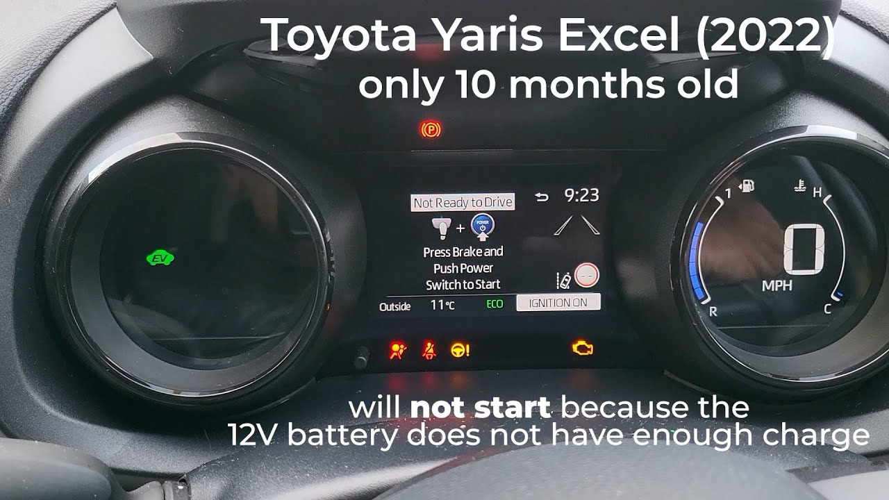 Toyota Yaris 2022 года НЕ заводится: дилер устраняет проблему с 12-вольтовой батареей