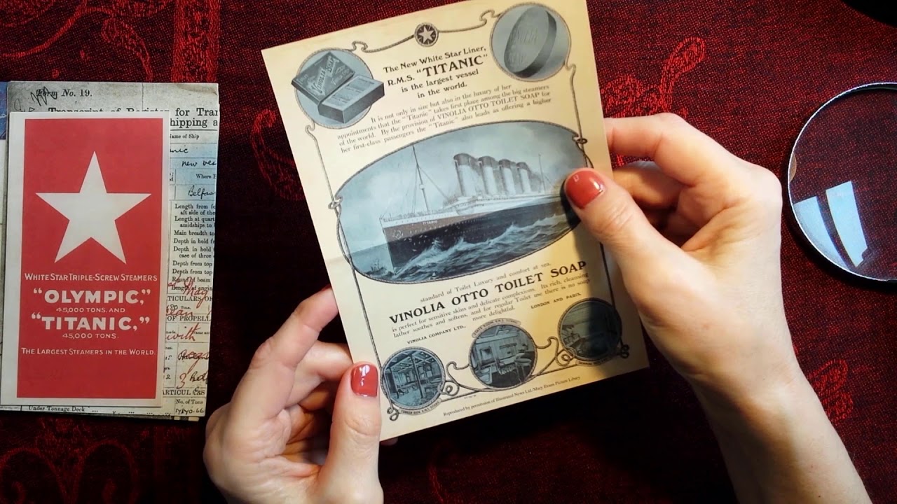 ASMR | **TWO** Titanic Replica Historical Documents Show & Tell in a Whisper
