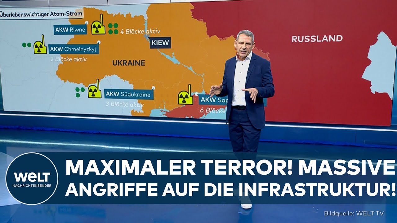 UKRAINE-KRIEG: Maximaler Terror! – Russland greift Energieinfrastruktur der Ukraine massiv an!
