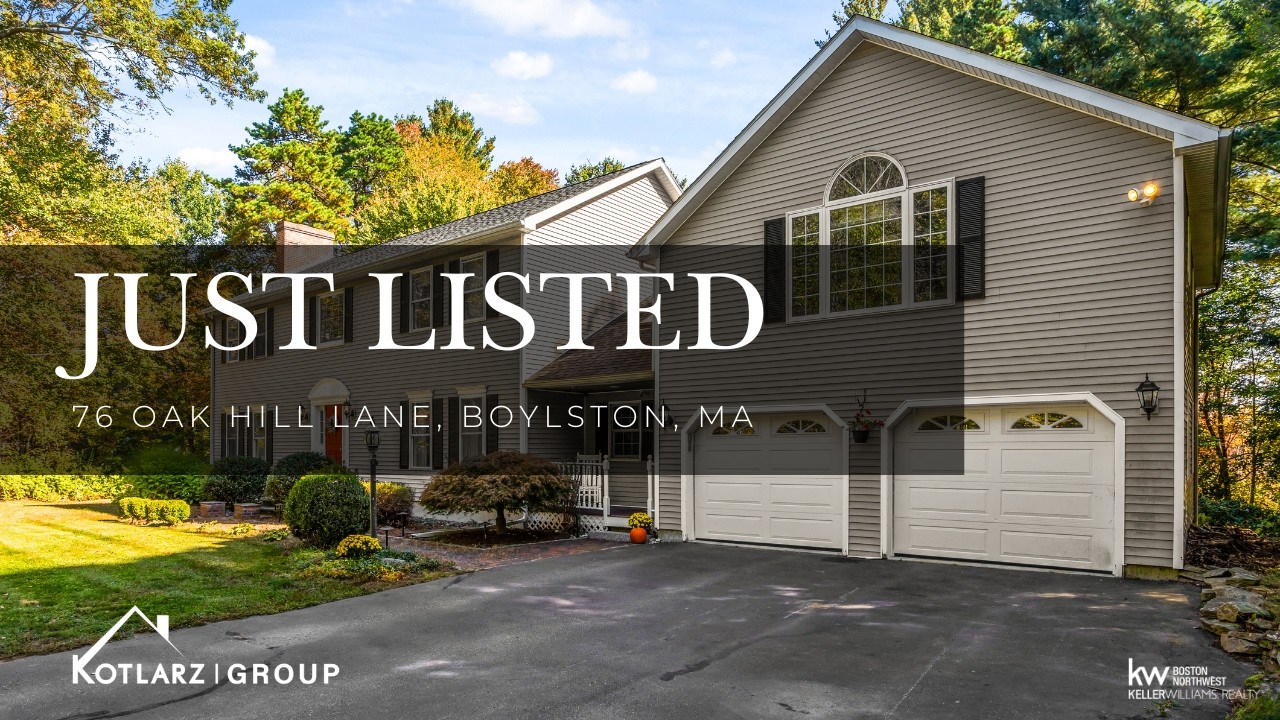 Just Listed! 76 Oak Hill Lane, Boylston, MA